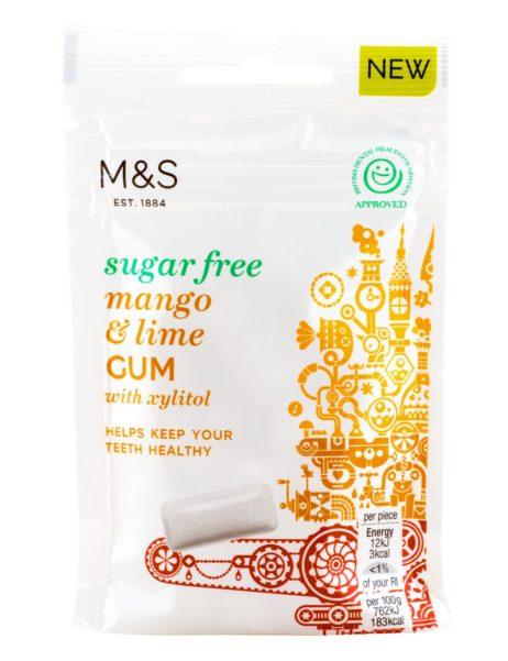 Sugar free Mango & lime gum  -30gr