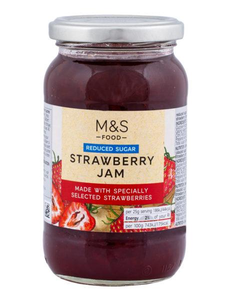 Reduced sugar strawberry jam  415 gr