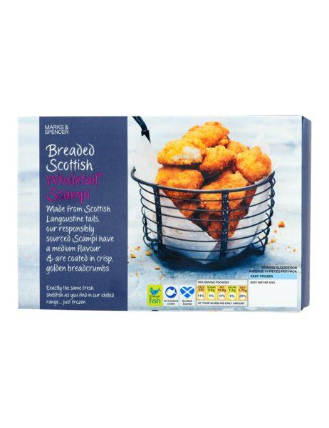 Breaded Scottish Wholetail Scampi  300 gr