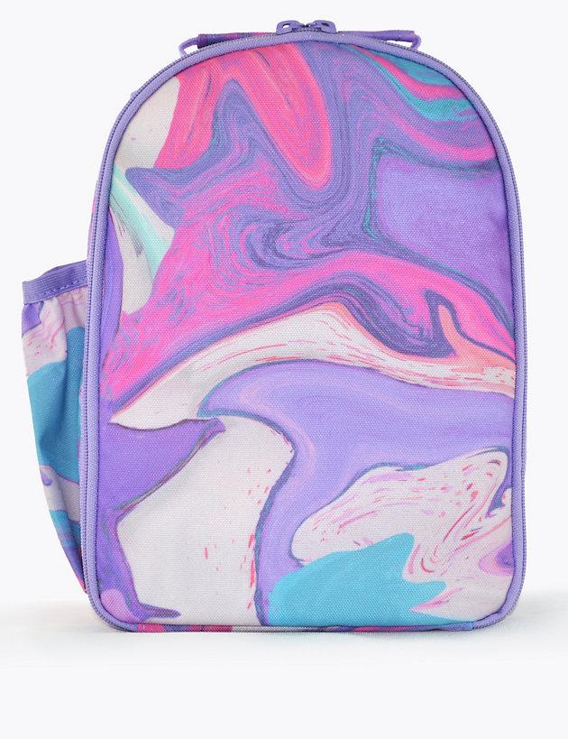 Kids' Marble Print Lunch Box Bag