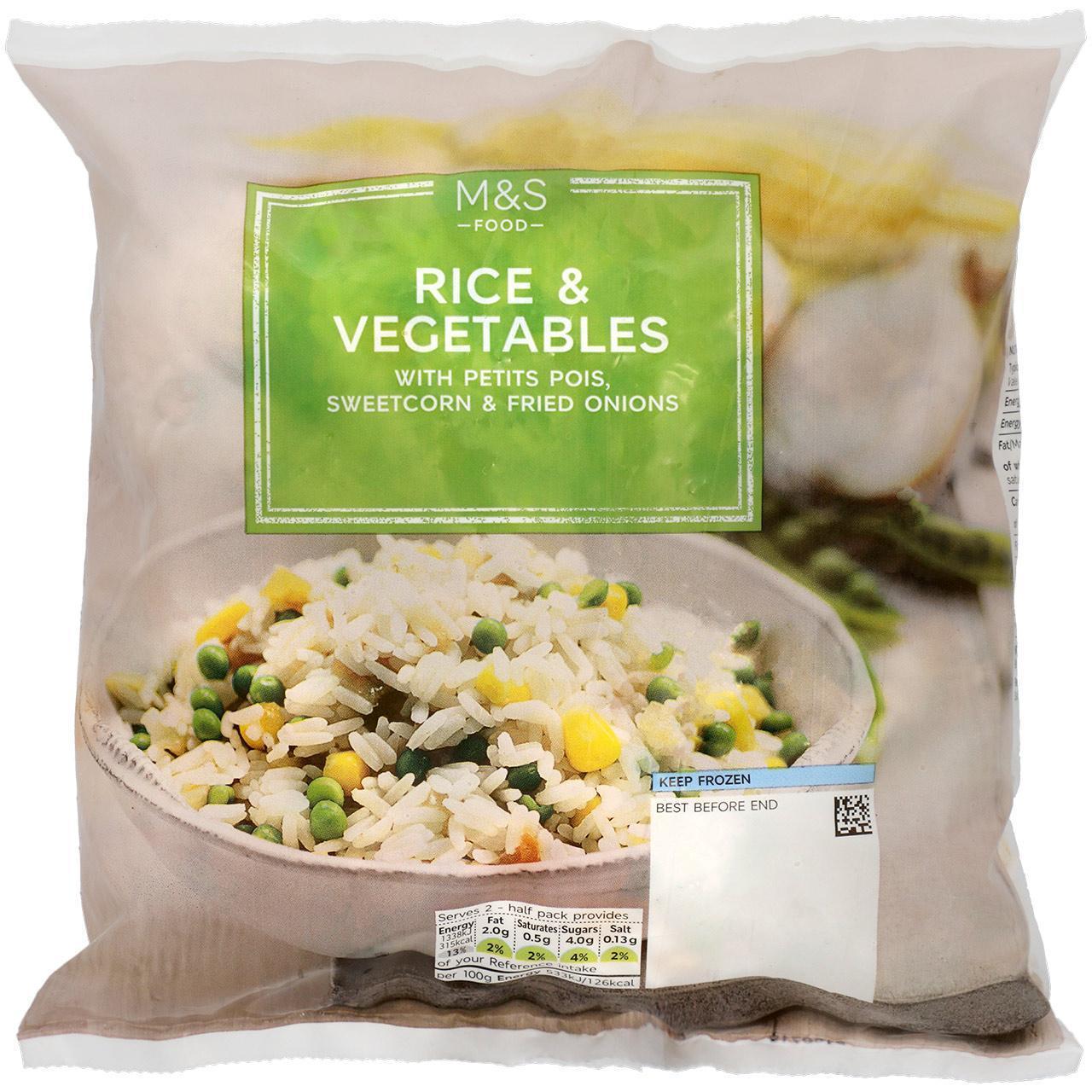 Rice & Vegetables Frozen 500g