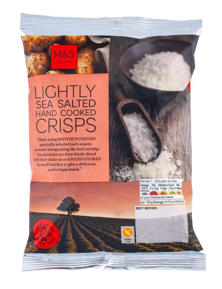 Lightly Sea Salted Hand Cooked Crisps