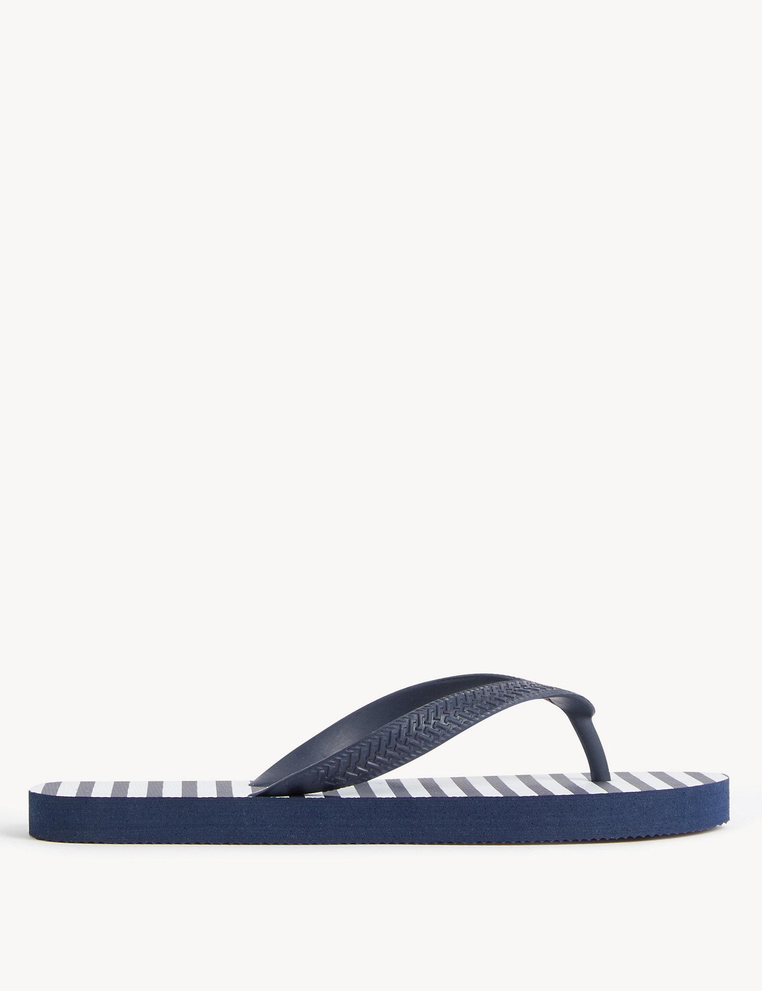 Animal Print Flat Flip Flops