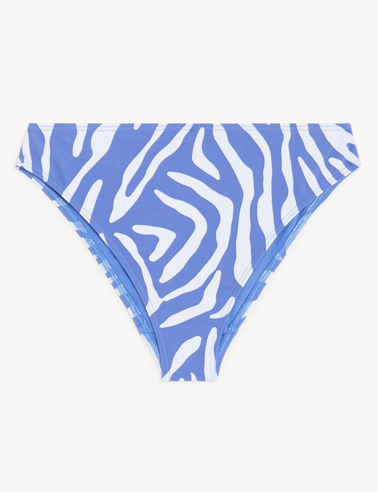 Animal Print High Waisted Bikini Bottoms