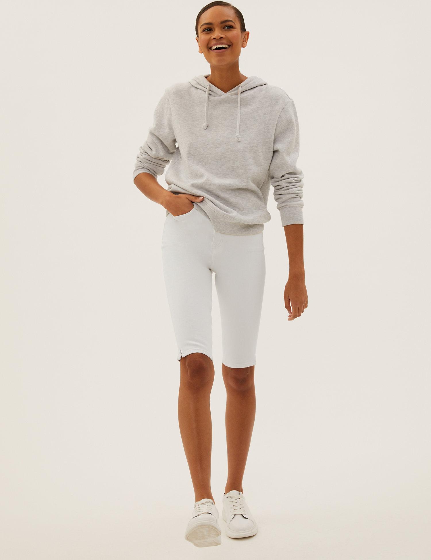 Magic Shaping Denim Knee Length Shorts