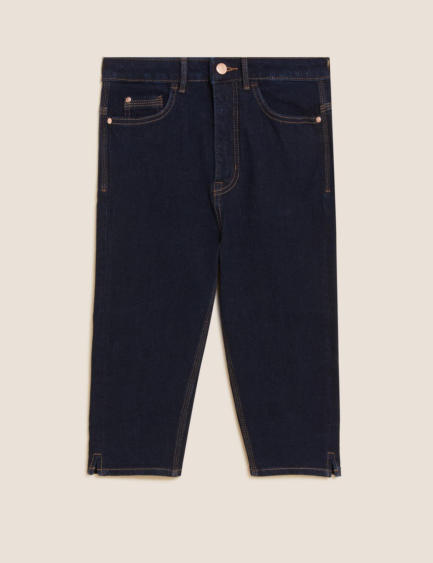 Magic Shaping Denim Knee Length Shorts