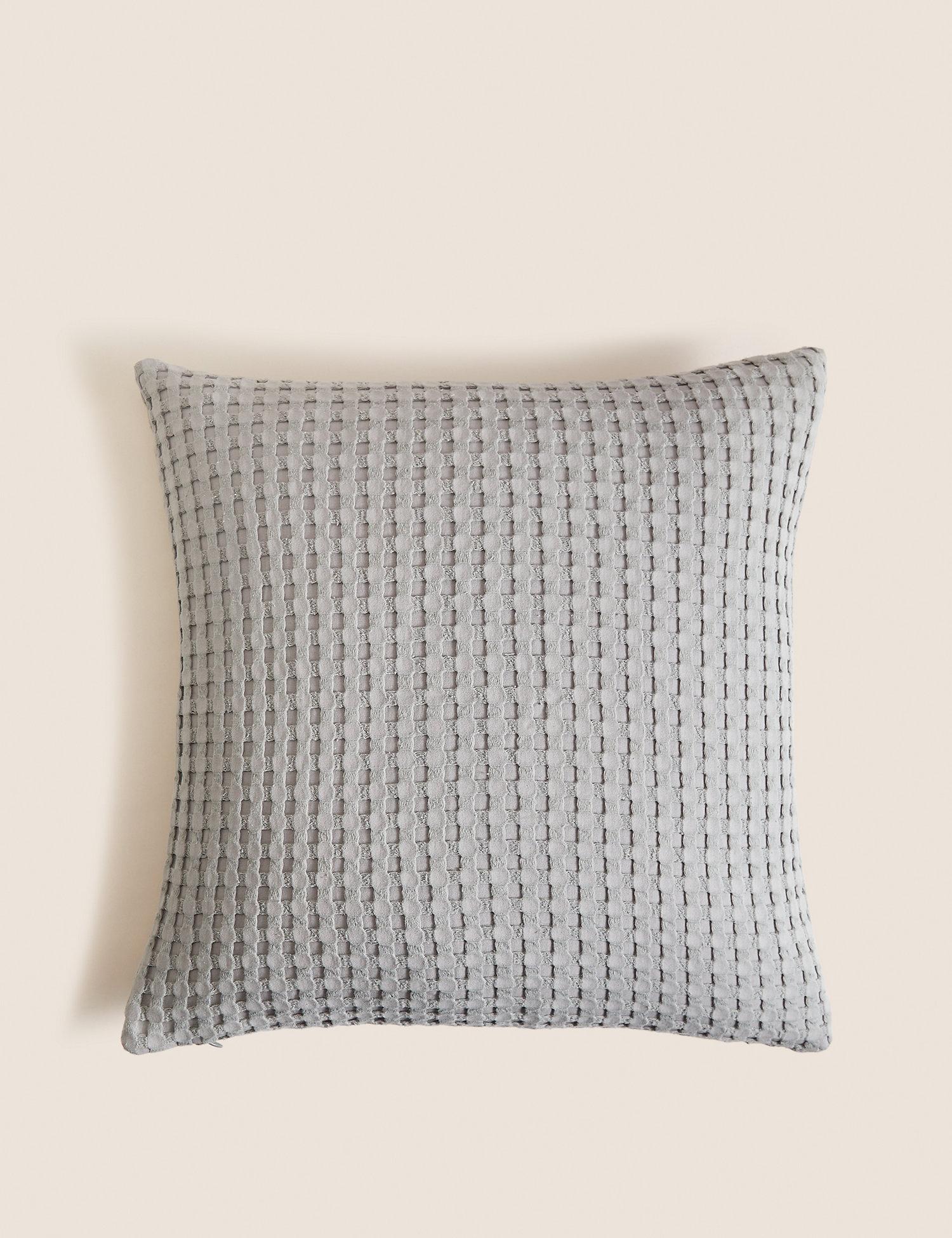 Pure Cotton Waffle Cushion