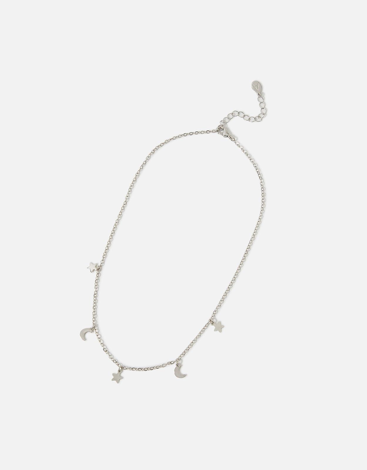 Star and Moon Station Necklace