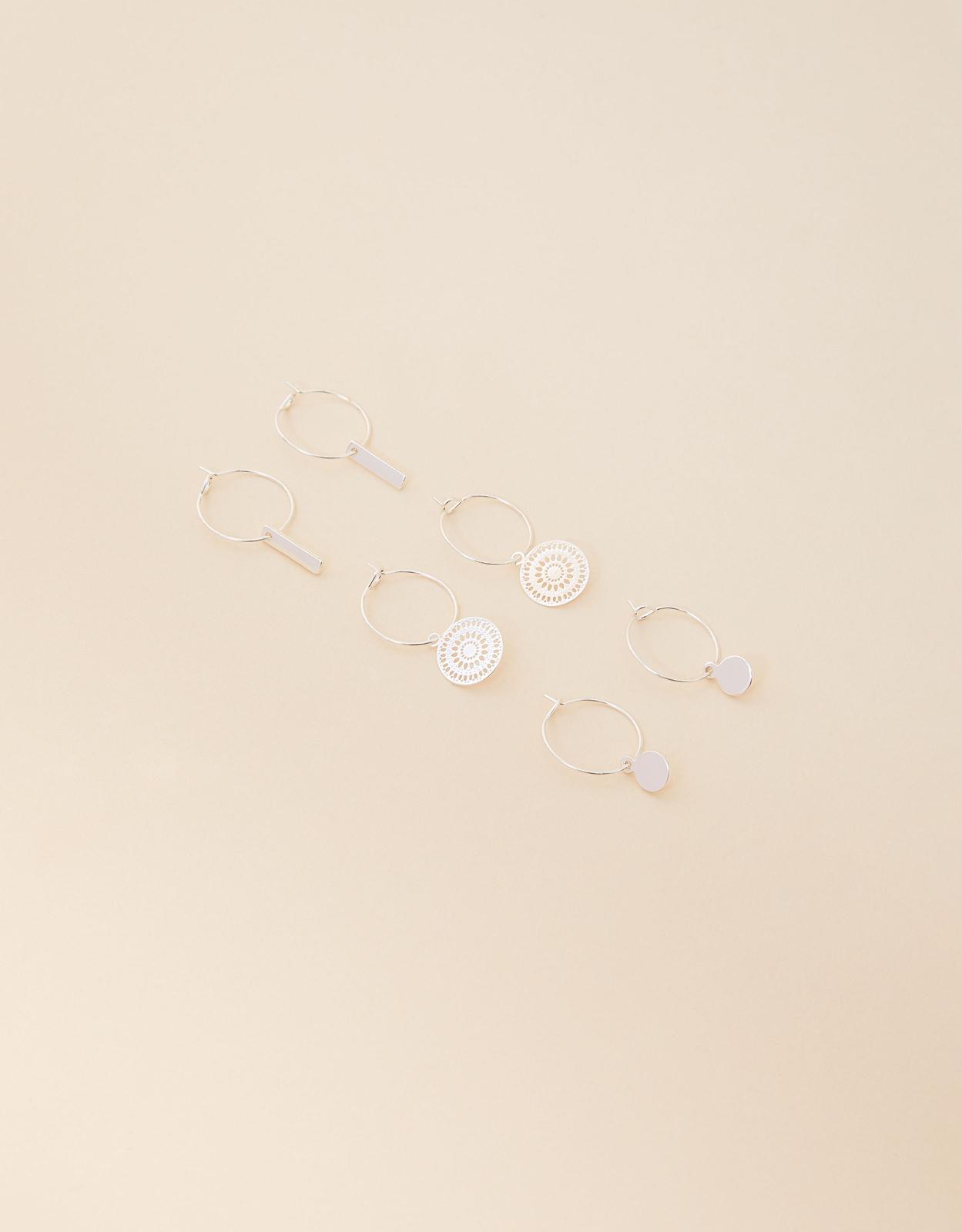 Filigree Hoop Earrings Set of Three